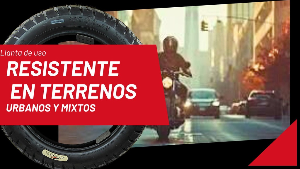 Llanta Moto Matsuma 110/90-16 Tl 6pr 65p 290 Kg