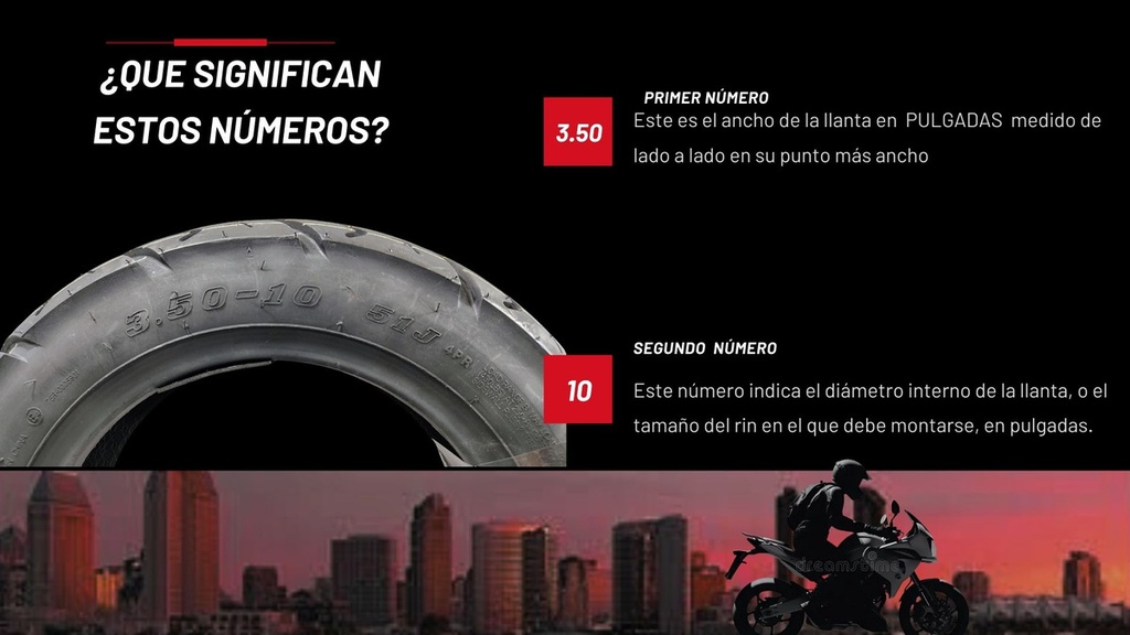 Llanta Moto Chaoyang 3.50-10 4pr Tl 51j 195kg