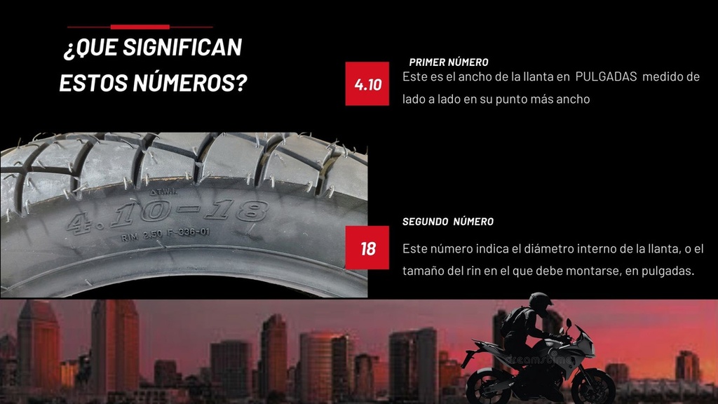 Llanta Moto Matsuma F-336-01 4.10-18 Tt 6pr 290kg 63p