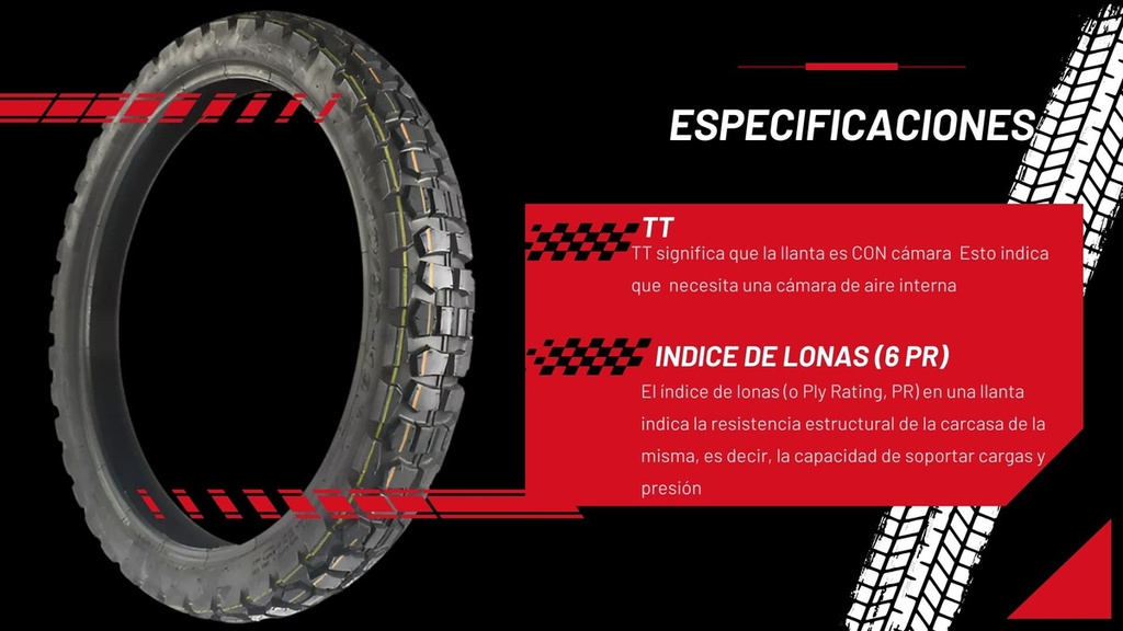 Llanta Italika 90/90-19 Tt Dm150 Ax046-01 58p 236kg