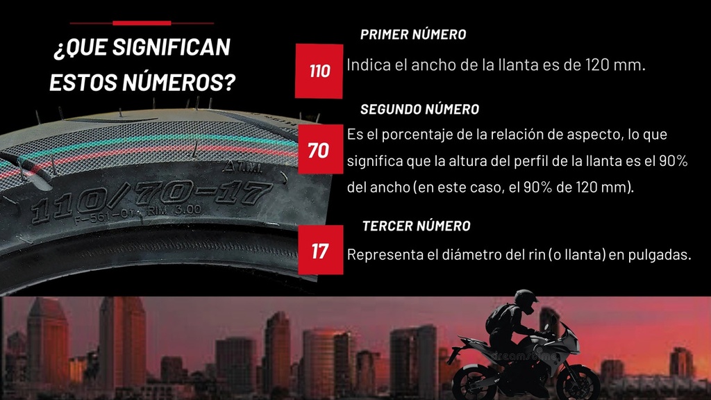 Llanta Moto 110/70-17 Tl 8pr F-561-01 Matsuma 59p 243kg