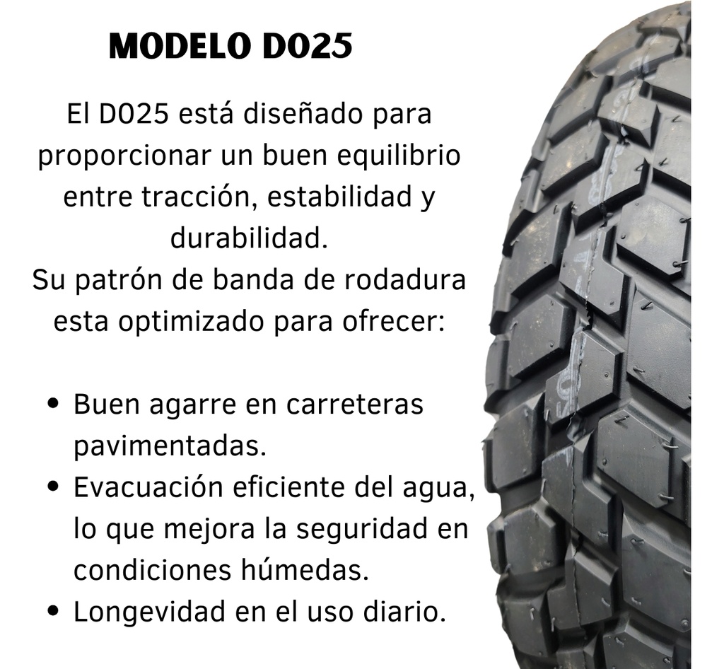 Llanta Moto Motoking 120/90-17 T/l 6pr 65p D025