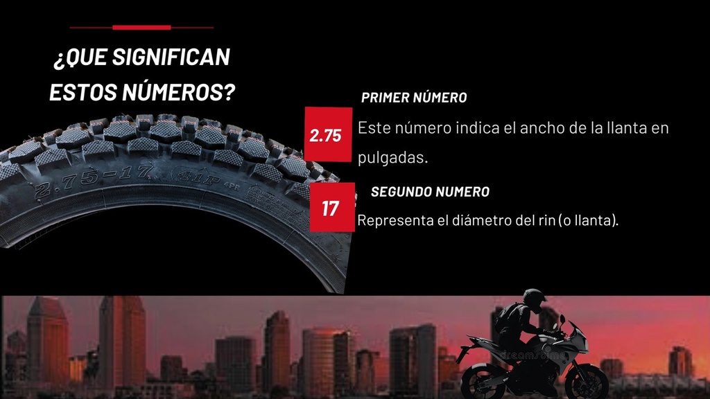 Llanta Moto Chaoyang 2.75-17 Tt H882 Gajos 41p 145kg