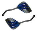 Espejo Moto Retrovisor Cromado Mano Esqueleto