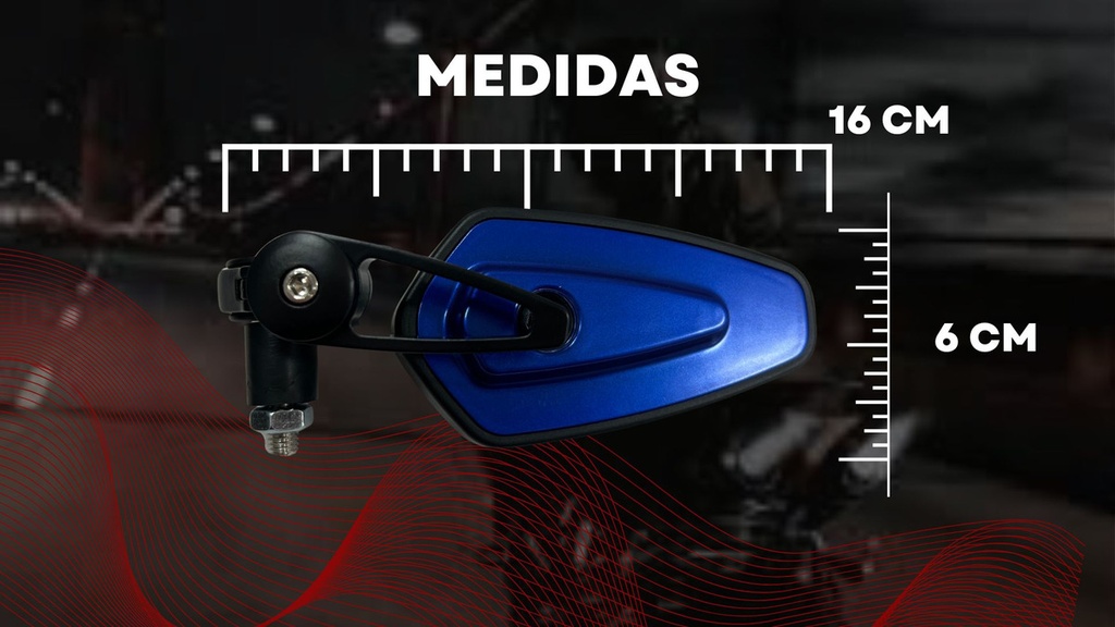 Espejo Retrovisor Moto Iron Racing America 1 Par