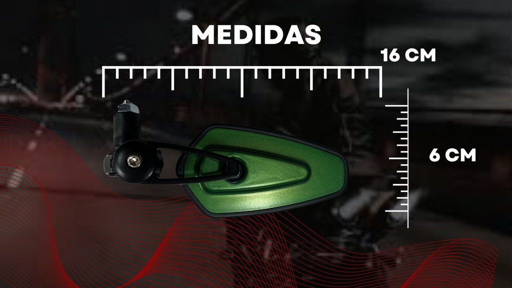 Espejo Retrovisor Moto Iron Racing America 1 Par