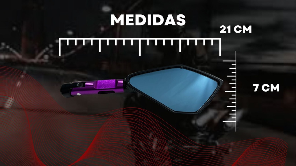 Espejo Moto Retrovisor Iron Racing Italia Con Antireflejante