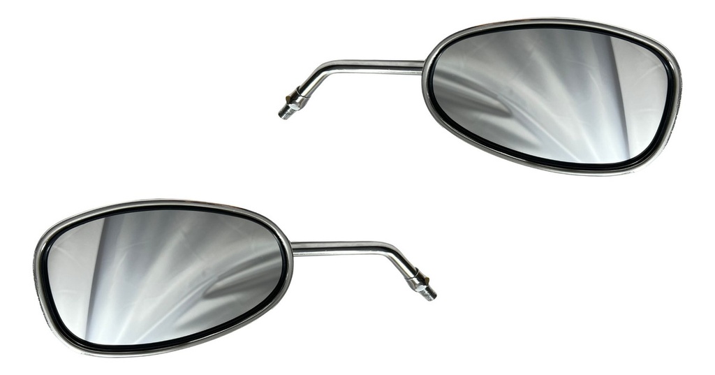 Espejo Retrovisor Moto Soko Cromado Ovalado