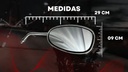 Espejo Retrovisor Moto Soko Cromado Ovalado