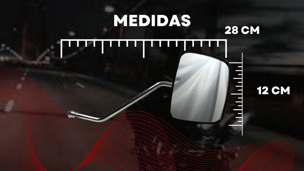 Espejo Retrovisor Moto Honda Cgl Negro 1 Par