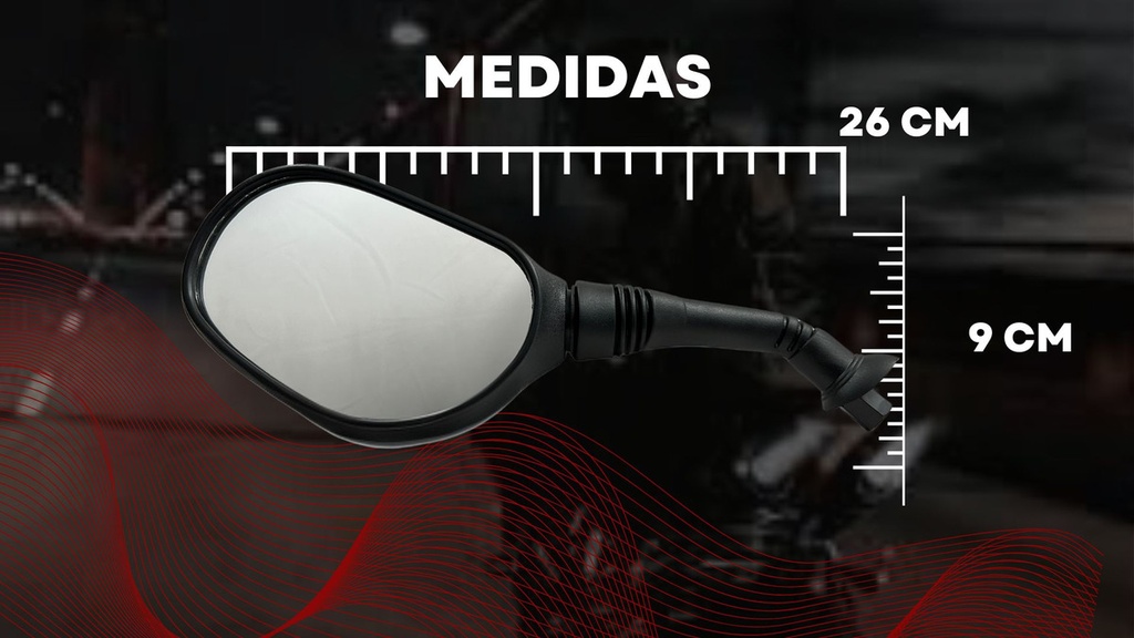 Espejo Moto Para Italika Motoneta Cs125,ds150,gs150,gts150