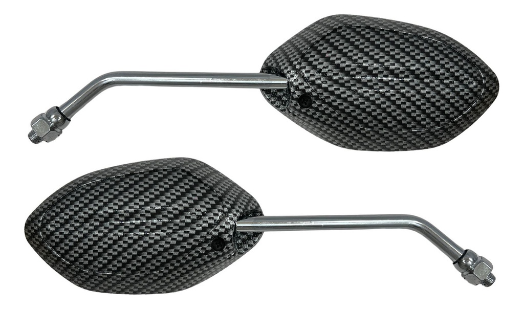 Espejo Retrovisor Moto City Road D1 Gris Negro Ajustable