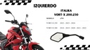 Espejo Italika 1 Pieza Der O Izq Vort-x 200, 250 2018-2024