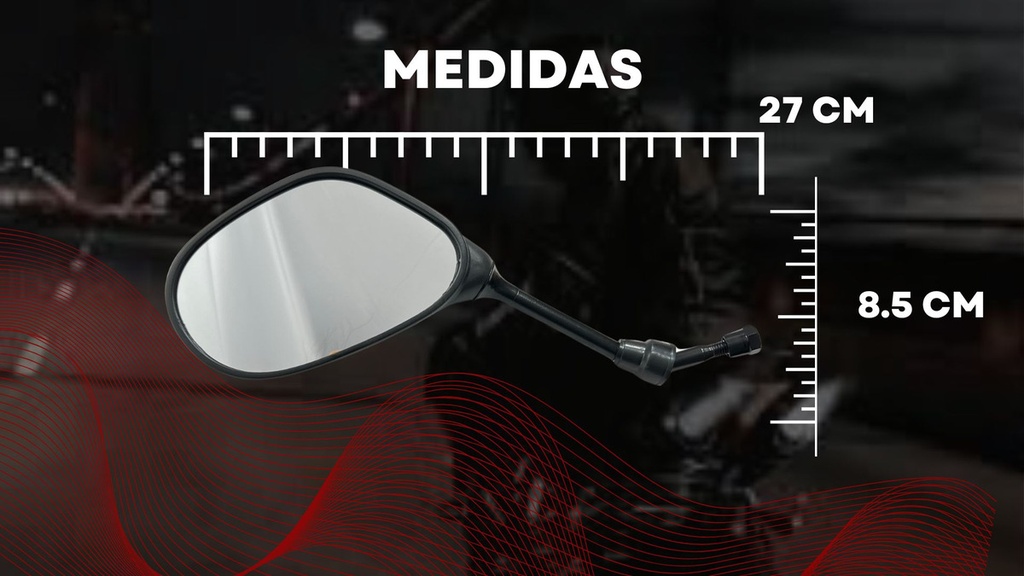 Espejos Negros Para Ray Z Juego Compatible Y Resistente