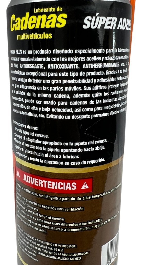 Lubricante De Cadena Straton Moto 250ml Protección Total