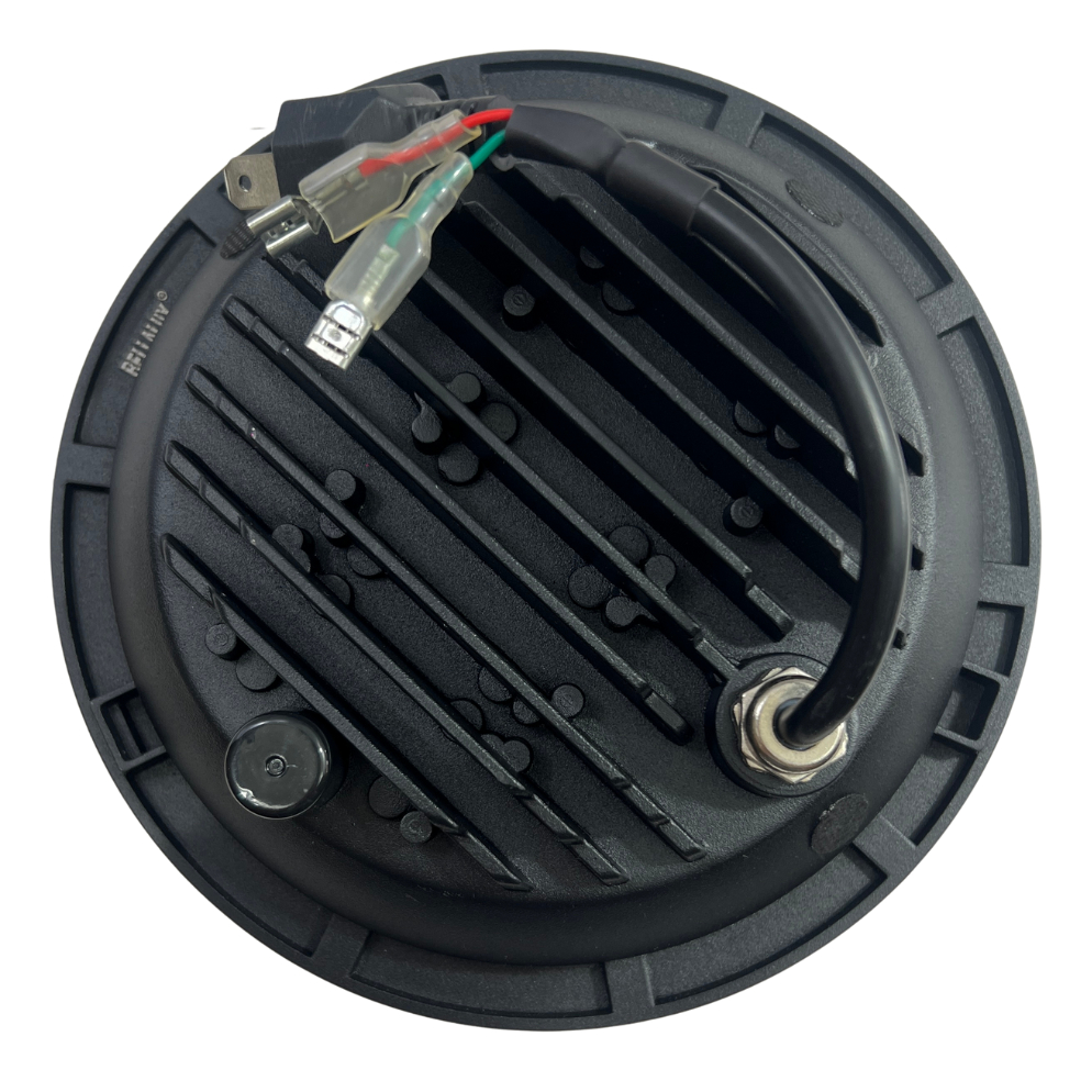 Par Faro Delantero 7  Redondo Led Ojo Angel Lupa 6500*2