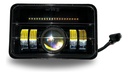 Faro Led Rectangular Blanco/amarillo 4 Cables Universal