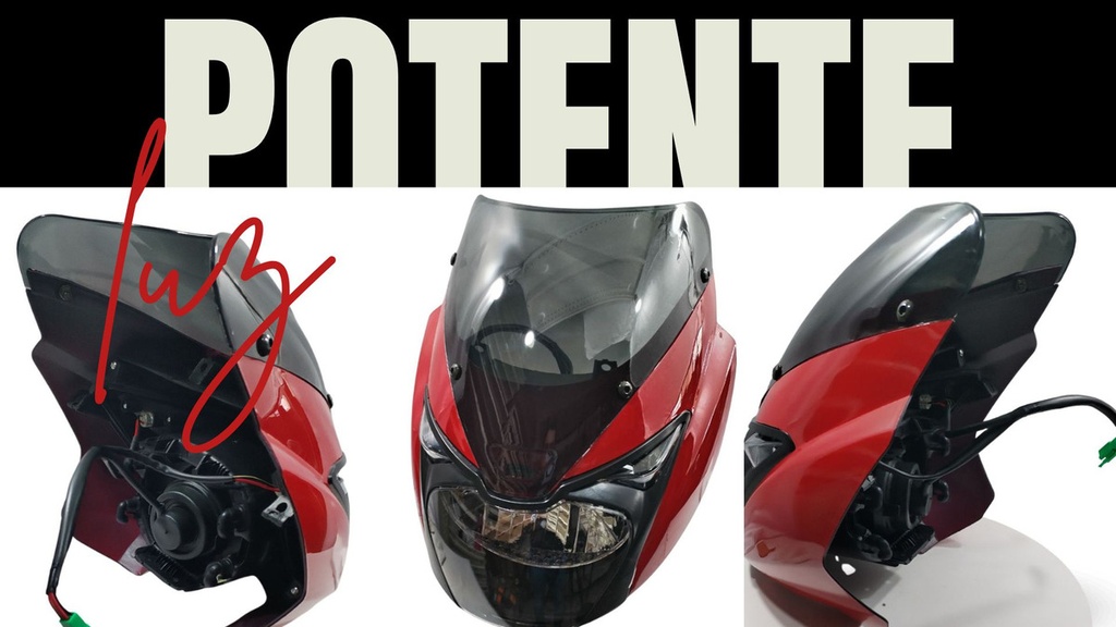 Faro Completo Bajaj Pulsar 180 Rojo