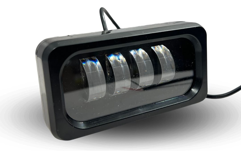 Faro Led H/l Estrobo Carcasa Negra Luz Blanco