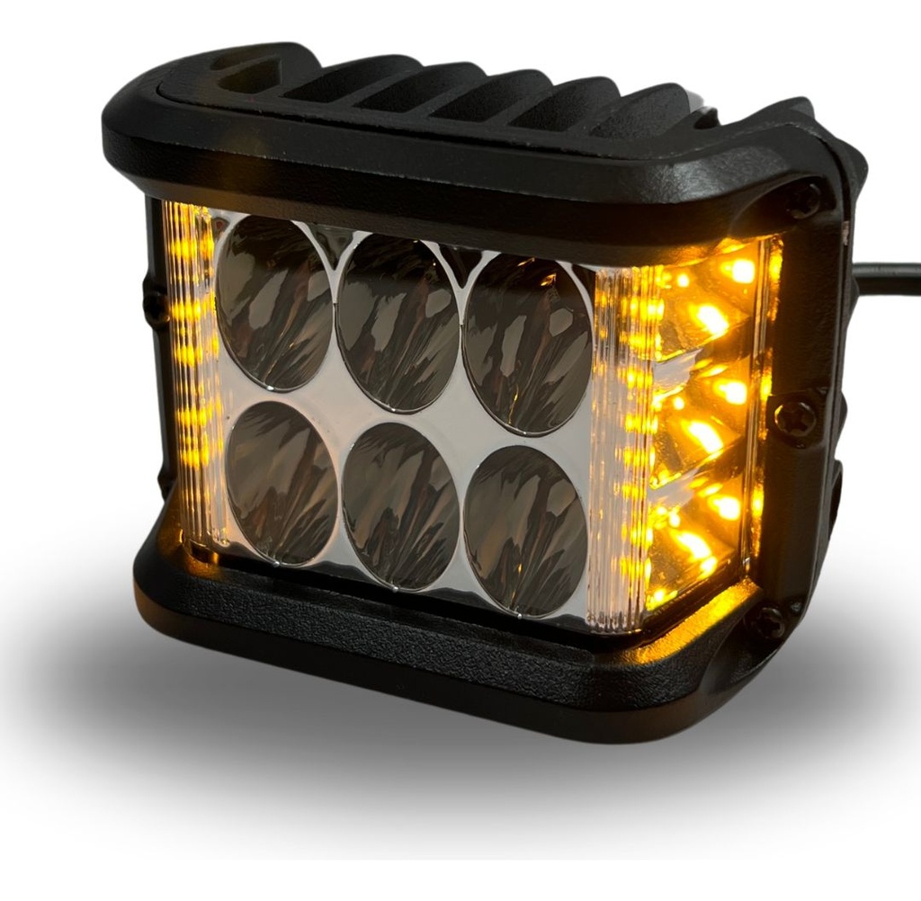 Faro Moto Hyperled Con Alarma Y Luz 12-80v 20w
