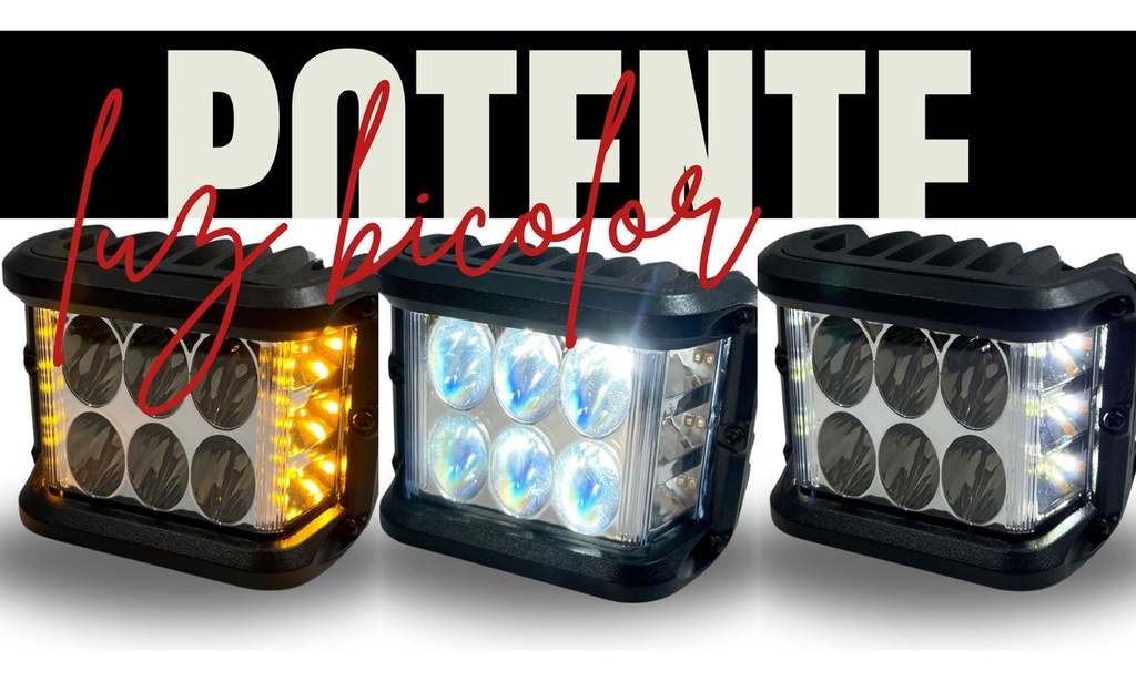 Faro Moto Hyperled Con Alarma Y Luz 12-80v 20w