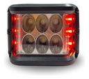 Faro Moto Hyperled Con Alarma Y Luz 12-80v 20w