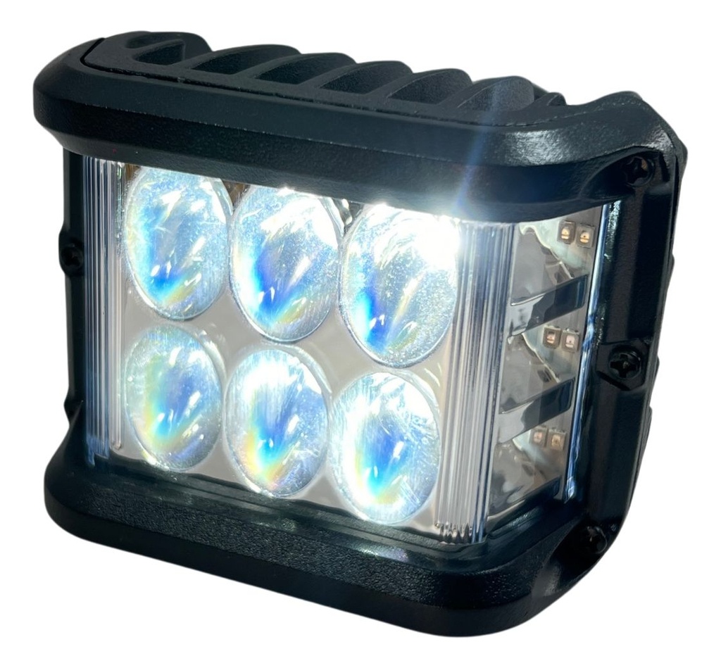Faro Moto Hyperled Con Alarma Y Luz 12-80v 20w