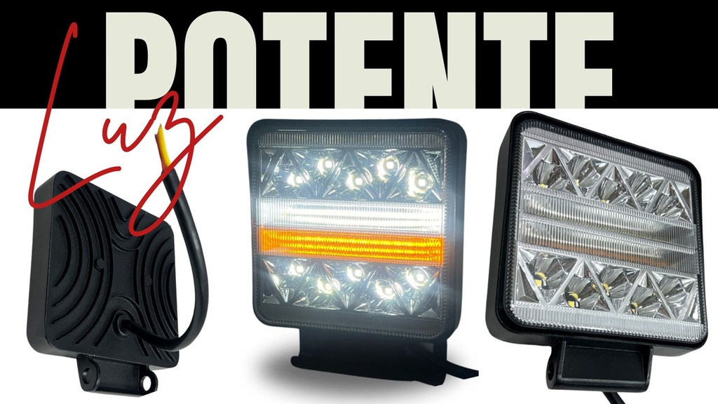 Faro Led Blanco Con Color / Estrobo 1 Pieza