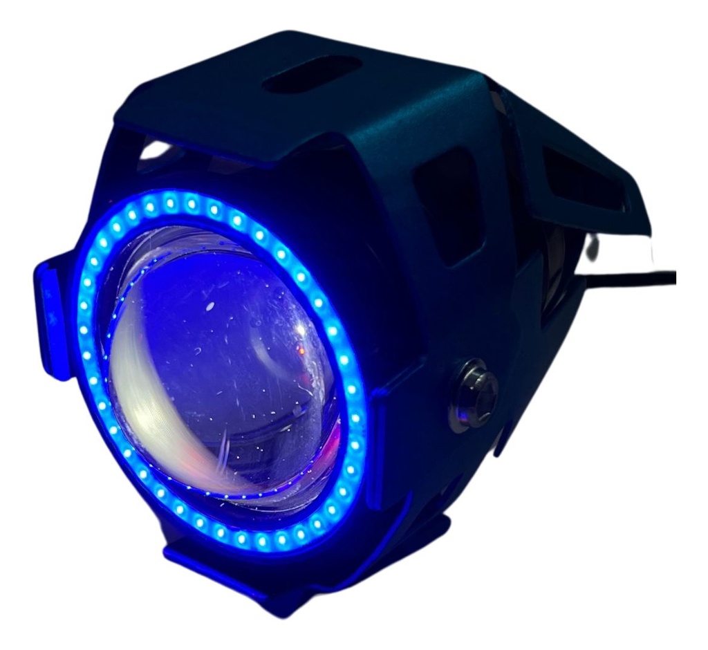 Faro Auxiliar Hyperled Lupa Angel 6000k Colores Varios