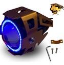 Faro Auxiliar Hyperled Lupa Angel 6000k Colores Varios