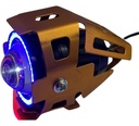 Faro Auxiliar Hyperled Lupa Angel 6000k Colores Varios