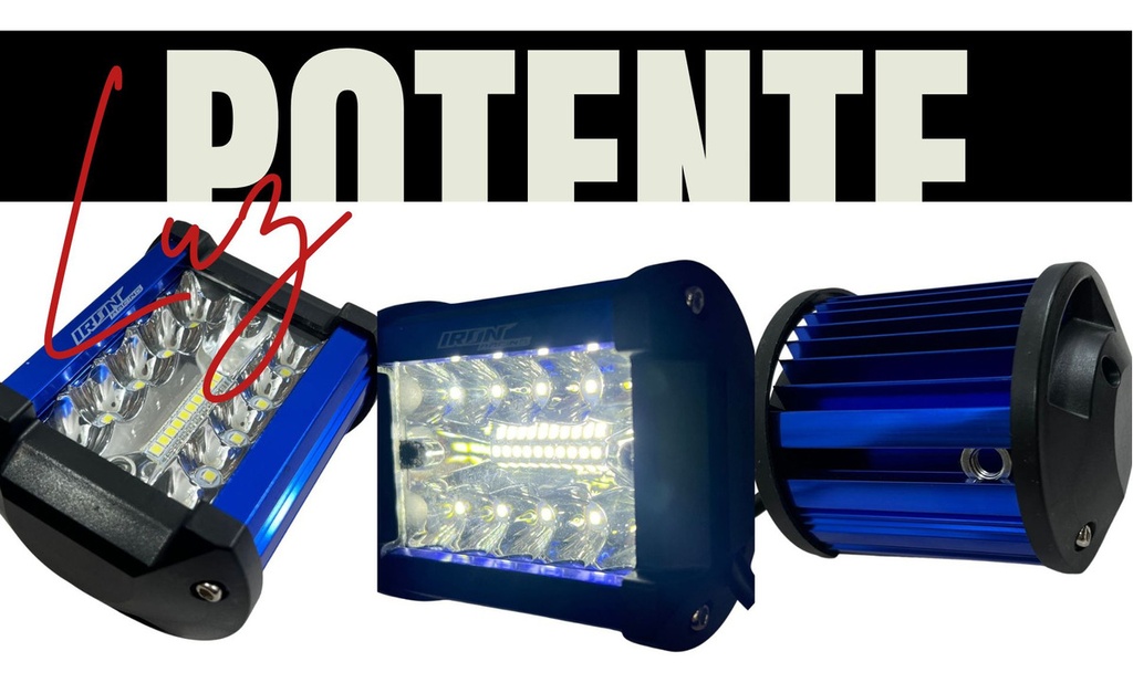 Faro Auxiliar Hyperled 60w 7000k 4000lm 12-48v 8 Colores