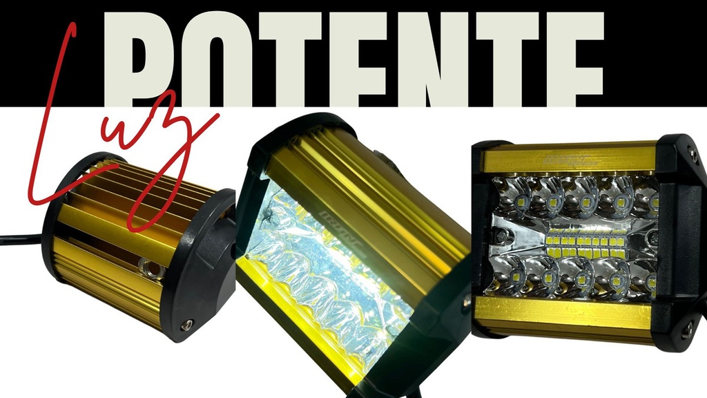 Faro Auxiliar Hyperled 60w 7000k 4000lm 12-48v 8 Colores