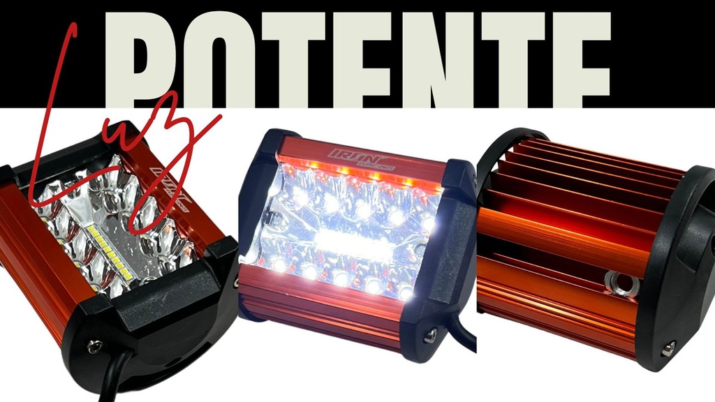 Faro Auxiliar Hyperled 60w 7000k 4000lm 12-48v 8 Colores