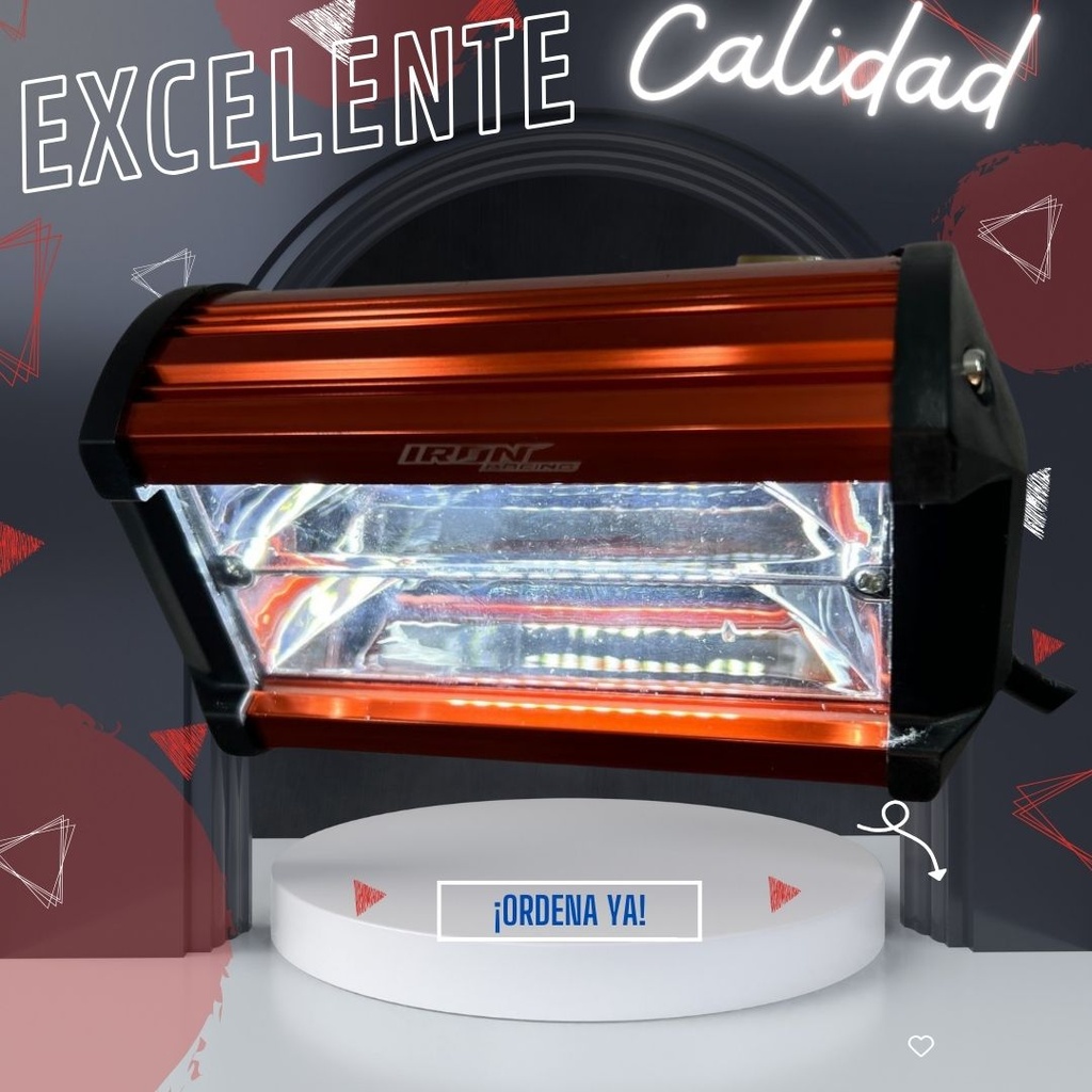 Faro Auxiliar Hyperled 72w 7000k 4800lm 6 Colores