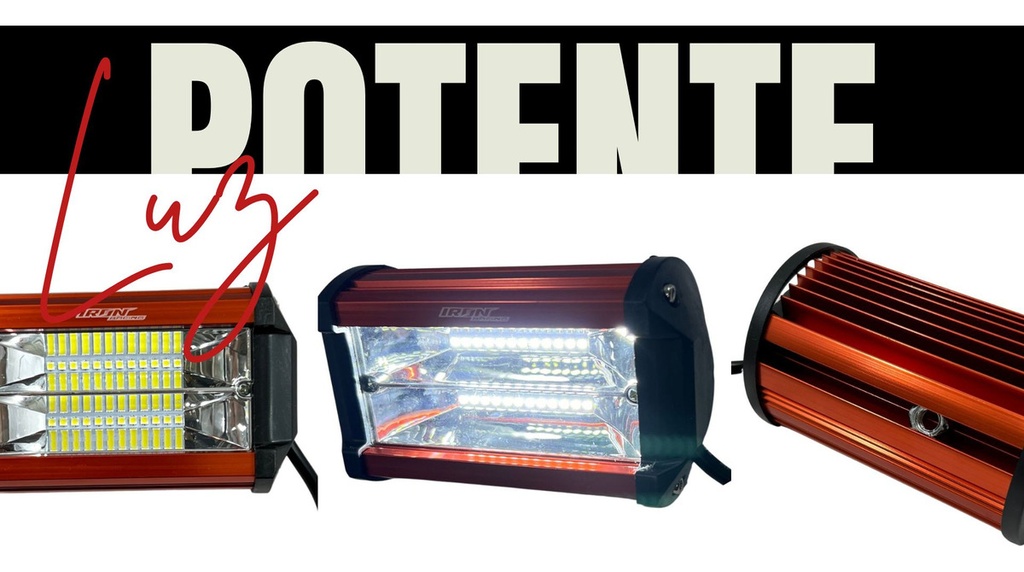 Faro Auxiliar Hyperled 72w 7000k 4800lm 6 Colores