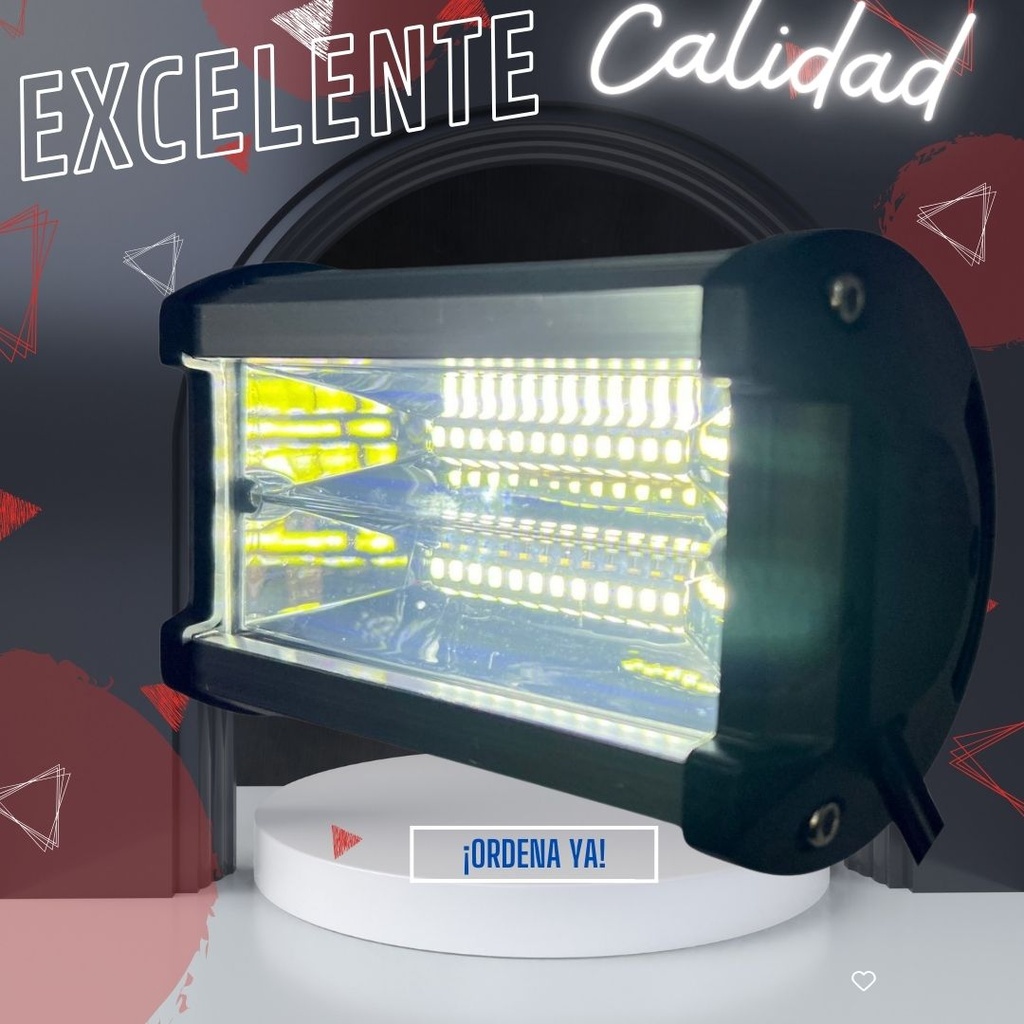 Faro Auxiliar Hyperled 72w 7000k 4800lm 6 Colores