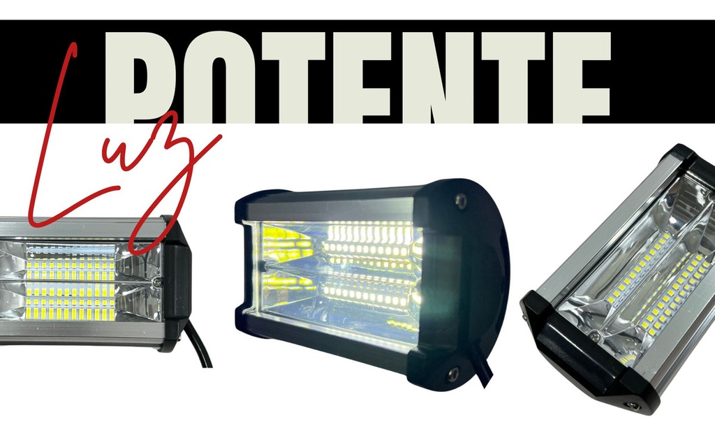Faro Auxiliar Hyperled 72w 7000k 4800lm 6 Colores