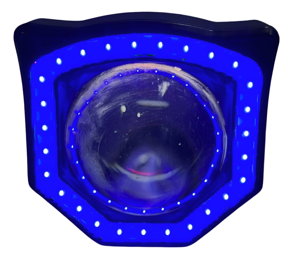 Faro Hyper-led Para Moto Azul Ir-a05 12-80v 20w