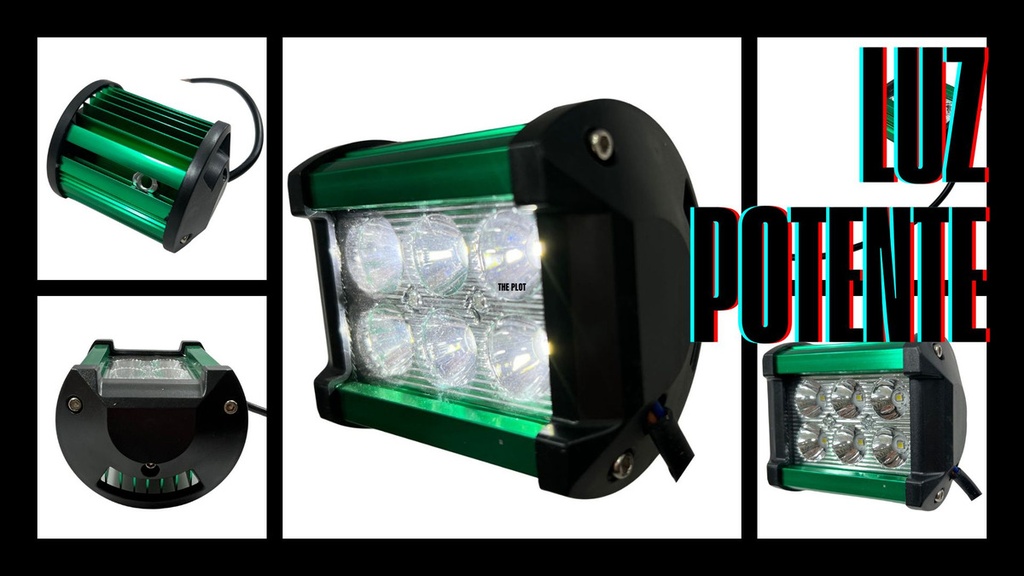 Faro Auxiliar Hyperled Ir-1810 8-80v 18w 1200lm 7 Colores