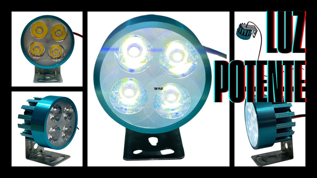 Faro Auxiliar Moto Leds Ir1570 8-80v 4w 5 Colores