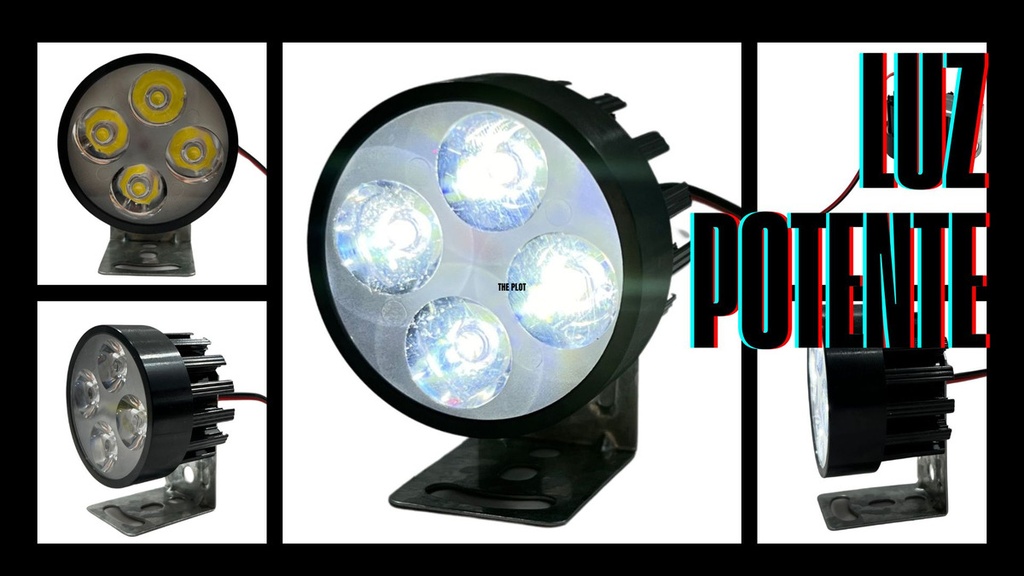 Faro Auxiliar Moto Leds Ir1570 8-80v 4w 5 Colores