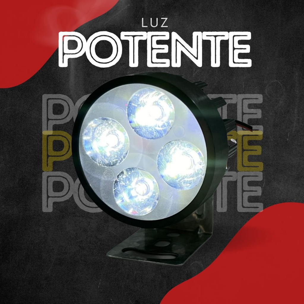Faro Auxiliar Moto Leds Ir1570 8-80v 4w 5 Colores