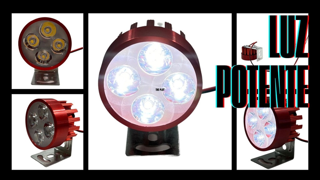 Faro Auxiliar Moto Leds Ir1570 8-80v 4w 5 Colores