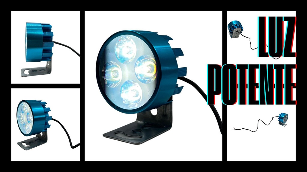 Faro Led Moto Redondo 4/3w 5.5cm 1 Pieza