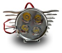Faro Auxiliar Hyperled Alitas 8-80v  200lm 7 Colores Carcasa