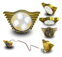 Faro Auxiliar Hyperled Alitas 8-80v  200lm 7 Colores Carcasa