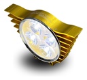 Faro Auxiliar Hyperled Alitas 8-80v  200lm 7 Colores Carcasa