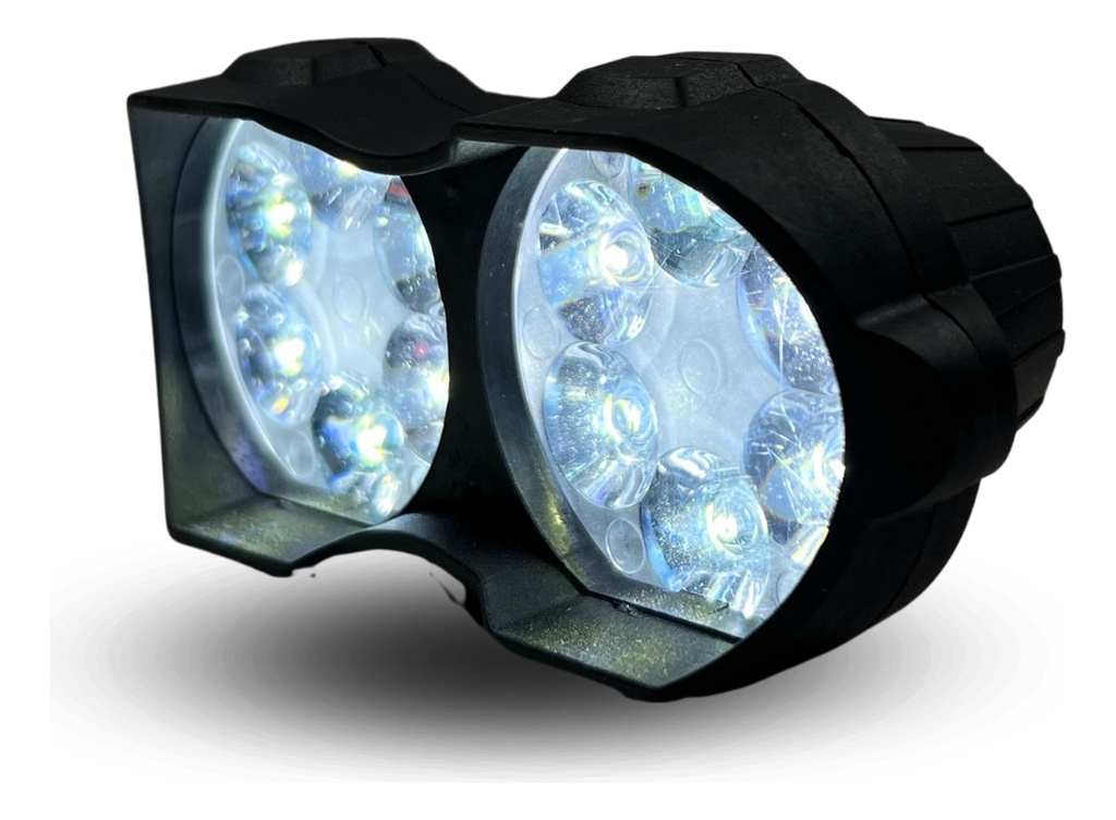 Faro Auxiliar Moto 18led Estrobo Ir-1553 10-80v