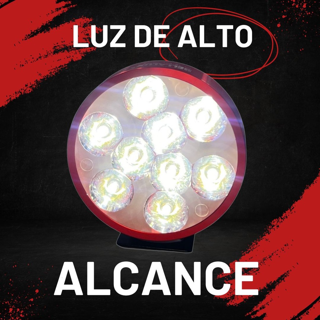Faro Aux Leds P/moto Ir1575 8-80v 18w